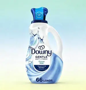 ICUTE-Downy Gentle Soft + Fresh Liquid Fabric Softener, Ocean Mist Scent, 44 fl oz, 66 Loads ICUTE-Downy Gentle Soft + Fresh Liquid Fabric Softener, Ocean Mist Scent, 44 fl oz, 66 Loads
