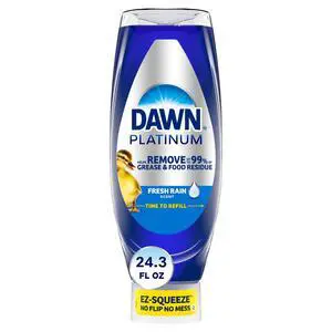 ICUTE-Dawn Platinum EZ-Squeeze Dish Soap Liquid, Dishwashing Liquid, Grease Removal, Fresh Rain, 24.3oz ICUTE-Dawn Platinum EZ-Squeeze Dish Soap Liquid, Dishwashing Liquid, Grease Removal, Fresh Rain, 24.3oz