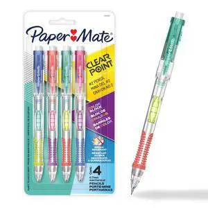 ICUTE-Paper Mate Clearpoint Mechanical Pencil, Color Block Edition, HB #2 Lead, 4 Count ICUTE-Paper Mate Clearpoint Mechanical Pencil, Color Block Edition, HB #2 Lead, 4 Count