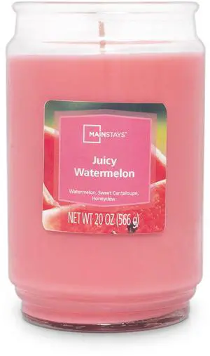 ICUTE-Mainstays Juicy Watermelon Scented Single Wick Jar Candle, 20 oz ICUTE-Mainstays Juicy Watermelon Scented Single Wick Jar Candle, 20 oz
