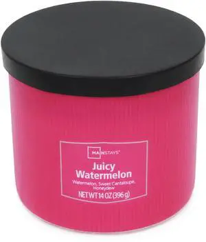 ICUTE-Mainstays 3-Wick Textured Wrapped Juicy Watermelon Scented Candle, 14 oz ICUTE-Mainstays 3-Wick Textured Wrapped Juicy Watermelon Scented Candle, 14 oz