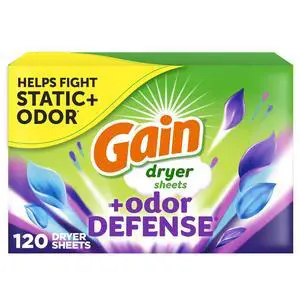 ICUTE-Gain Fabric Softener Dryer Sheets +Odor Defense, Super Fresh Blast Scent, 120 Count ICUTE-Gain Fabric Softener Dryer Sheets +Odor Defense, Super Fresh Blast Scent, 120 Count