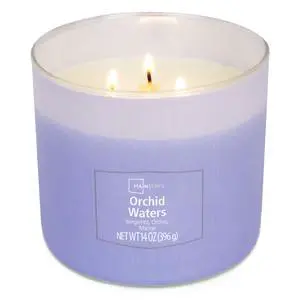 ICUTE-Mainstays 3-Wick Textured Wrapped Orchid Waters Candle, 14 Ounce ICUTE-Mainstays 3-Wick Textured Wrapped Orchid Waters Candle, 14 Ounce