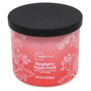 ICUTE-Mainstays 3-Wick Ombre Wrap Raspberry Peach Scented Candle, 14 oz ICUTE-Mainstays 3-Wick Ombre Wrap Raspberry Peach Scented Candle, 14 oz