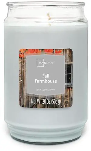 ICUTE-Mainstays Fall Farmhouse Scented Single Wick Jar Candle, 20 oz ICUTE-Mainstays Fall Farmhouse Scented Single Wick Jar Candle, 20 oz