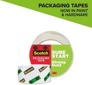 ICUTE-Scotch Sure Start Packaging Tape, Clear, 1.88 in. x 54.6 yd., 1 Roll ICUTE-Scotch Sure Start Packaging Tape, Clear, 1.88 in. x 54.6 yd., 1 Roll
