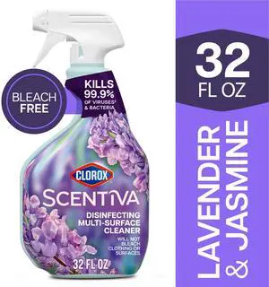 ICUTE-Clorox Scentiva Disinfecting Multi-Surface Cleaner Spray, Lavender & Jasmine, 32 fl oz ICUTE-Clorox Scentiva Disinfecting Multi-Surface Cleaner Spray, Lavender & Jasmine, 32 fl oz
