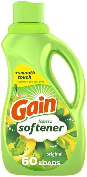 ICUTE-Gain Laundry Liquid Fabric Softener and Conditioner, Original Scent, 44 fl oz, 60 Loads ICUTE-Gain Laundry Liquid Fabric Softener and Conditioner, Original Scent, 44 fl oz, 60 Loads