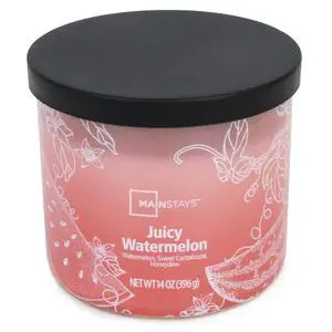 ICUTE-Mainstays 3-Wick Ombre Wrap Juicy Watermelon Candle, 14 oz ICUTE-Mainstays 3-Wick Ombre Wrap Juicy Watermelon Candle, 14 oz