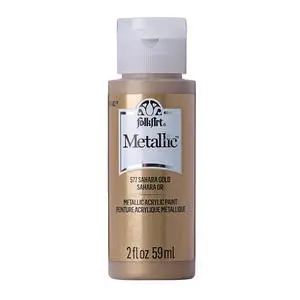 FolkArt Metallic Acrylic Paint in Assorted Colors (2 oz), 577, Sashara Gold FolkArt Metallic Acrylic Paint in Assorted Colors (2 oz), 577, Sashara Gold