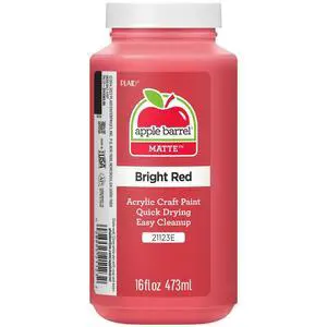 Apple Barrel Acrylic Paint in Assorted Colors (16 Ounce), 21123 Bright Red Apple Barrel Acrylic Paint in Assorted Colors (16 Ounce), 21123 Bright Red