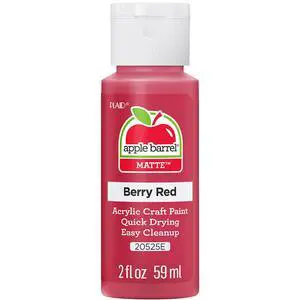 Apple Barrel Acrylic Paint in Assorted Colors 2 Ounce, 2 Fl Oz (Pack of 1), Berry Red Apple Barrel Acrylic Paint in Assorted Colors 2 Ounce, 2 Fl Oz (Pack of 1), Berry Red