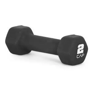 CAP, 2lb Neoprene Dumbbell, Black, Single CAP, 2lb Neoprene Dumbbell, Black, Single