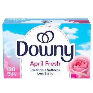 Downy Fabric Softener Dryer Sheets, April Fresh Scent, 120 Count Downy Fabric Softener Dryer Sheets, April Fresh Scent, 120 Count