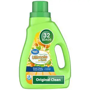 Great Value Ultimate Fresh Laundry Detergent, Original Clean, 46 fl oz, 32 Loads Great Value Ultimate Fresh Laundry Detergent, Original Clean, 46 fl oz, 32 Loads