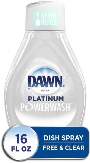 Dawn Free & Clear Power Wash Dish Spray, Dish Soap, Pear Scent Refill, 16oz Dawn Free & Clear Power Wash Dish Spray, Dish Soap, Pear Scent Refill, 16oz
