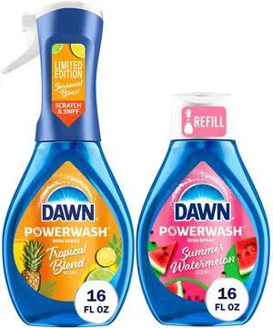 Dawn Powerwash Dish Spray Tropical Watermelon, 16oz Bottle, 2 Pack Dawn Powerwash Dish Spray Tropical Watermelon, 16oz Bottle, 2 Pack