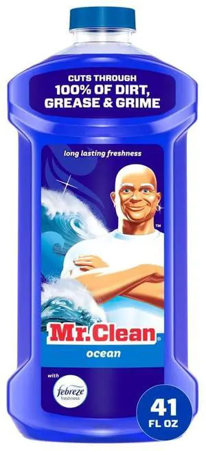 Mr. Clean All Purpose Cleaner, Cleaning Liquid, Ocean, 41 fl oz Mr. Clean All Purpose Cleaner, Cleaning Liquid, Ocean, 41 fl oz