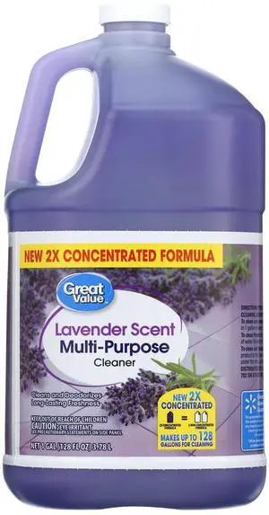 Great Value Multi Purpose Cleaner, Lavender Scent, 128 fl oz Great Value Multi Purpose Cleaner, Lavender Scent, 128 fl oz