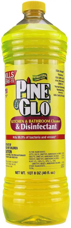 Pine Glo Kitchen & Bath Household Cleaner, Lemon, 40 oz Pine Glo Kitchen & Bath Household Cleaner, Lemon, 40 oz