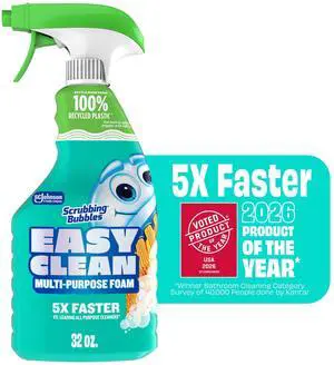 Scrubbing Bubbles Easy Clean Multi-Purpose Bathroom Shower & Tub and All Purpose Cleaner Spray, 32 oz Scrubbing Bubbles Easy Clean Multi-Purpose Bathroom Shower & Tub and All Purpose Cleaner Spray, 32 oz