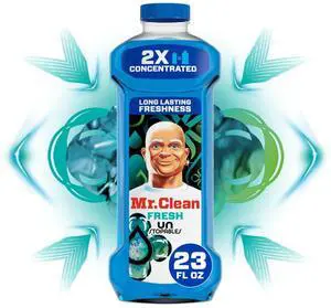 Mr. Clean All Purpose Cleaner, 2X Concentrated Multi Surface, Unstopable Fresh Scent, 23 fl oz Mr. Clean All Purpose Cleaner, 2X Concentrated Multi Surface, Unstopable Fresh Scent, 23 fl oz