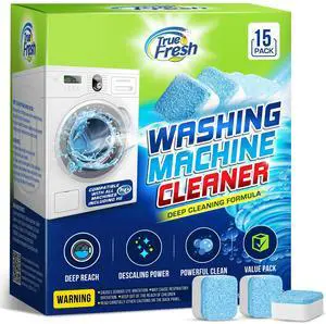 True Fresh Washing Machine Cleaning Tablets 15 Pack, Washer Machine Cleaner Tablets, Washer Cleaner Tablets Front Loader and Top Loader True Fresh Washing Machine Cleaning Tablets 15 Pack, Washer Machine Cleaner Tablets, Washer Cleaner Tablets Front Loader and Top Loader