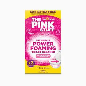 The Pink Stuff Miracle Power Foaming Toilet Cleaner, Self-Activating Formula, Stain Remover, 3 Treatments, 10.5 oz The Pink Stuff Miracle Power Foaming Toilet Cleaner, Self-Activating Formula, Stain Remover, 3 Treatments, 10.5 oz