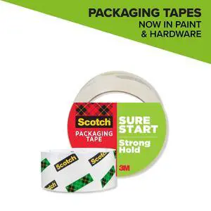 Scotch Sure Start Packaging Tape, Clear, 1.88 in. x 54.6 yd., 1 Roll Scotch Sure Start Packaging Tape, Clear, 1.88 in. x 54.6 yd., 1 Roll