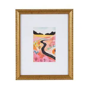 DesignOvation 8x10 Matted for 4x6 Beaded Gold Decorative Tabletop Picture Frame DesignOvation 8x10 Matted for 4x6 Beaded Gold Decorative Tabletop Picture Frame