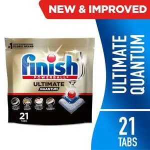 Finish Ultimate Quantum Dishwasher Pods, 50% More Cleaning Power, 21 Tabs Finish Ultimate Quantum Dishwasher Pods, 50% More Cleaning Power, 21 Tabs
