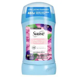 Suave Antiperspirant Deodorant for Women, 48hr Protection, Sweet Pea & Violet, 1.2 oz Suave Antiperspirant Deodorant for Women, 48hr Protection, Sweet Pea & Violet, 1.2 oz