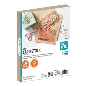 Pen+Gear Kraft Card Stock Paper, 8.5"x 11", 65 lb, 60 Sheets Pen+Gear Kraft Card Stock Paper, 8.5"x 11", 65 lb, 60 Sheets