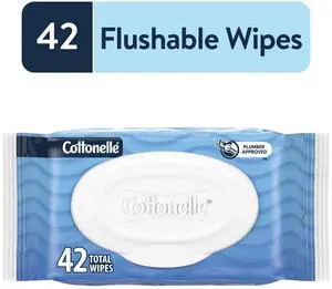 Cottonelle Ultra Fresh Flushable Wet Wipes, 1 Flip-Top Pack Cottonelle Ultra Fresh Flushable Wet Wipes, 1 Flip-Top Pack