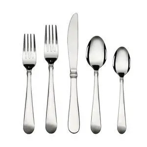 Mainstays Camfield 20-Piece Stainless Steel Flatware Set, Service for 4 Mainstays Camfield 20-Piece Stainless Steel Flatware Set, Service for 4