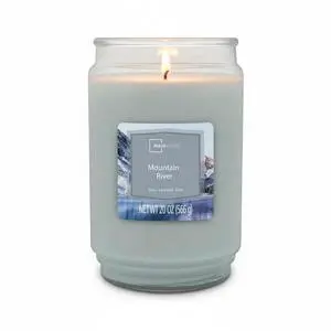 Mainstays Mountain River Single-Wick Scented Glass Jar Candle, 20 oz Mainstays Mountain River Single-Wick Scented Glass Jar Candle, 20 oz