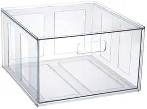 Mainstays Clear Glossy Plastic Pull-Out Closet Drawer Extra Large Size, Adult Size Mainstays Clear Glossy Plastic Pull-Out Closet Drawer Extra Large Size, Adult Size