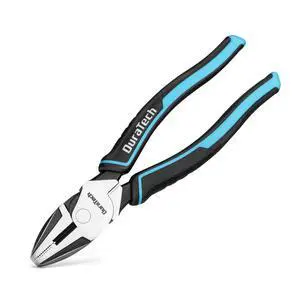 DURATECH 8" High Leverage Linemans Pliers, Side Cutters, Linesman Pliers DURATECH 8" High Leverage Linemans Pliers, Side Cutters, Linesman Pliers