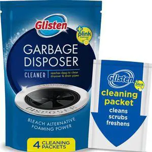 Glisten Garbage Disposer Cleaner, Lemon Scent Odor Eliminator, 4 Packets Glisten Garbage Disposer Cleaner, Lemon Scent Odor Eliminator, 4 Packets