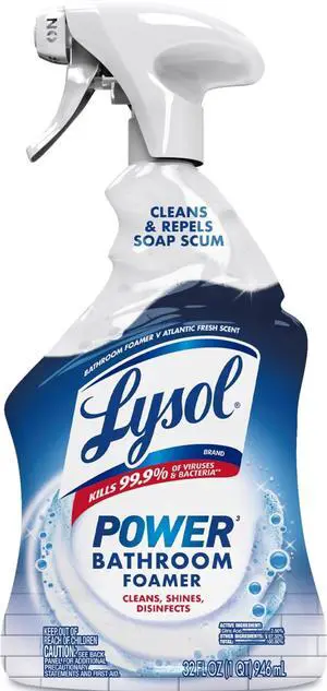 Lysol Power Foaming Bathroom Cleaner & Disinfectant Spray, 32 oz Lysol Power Foaming Bathroom Cleaner & Disinfectant Spray, 32 oz