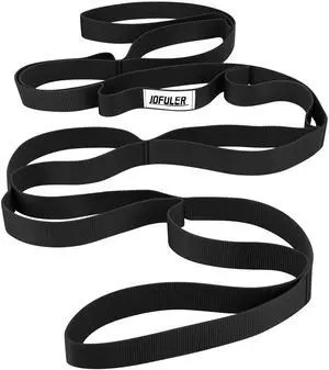 Stretching Strap for Physical Therapy and Home Rehab, 10 Loops Stretching Strap for Physical Therapy and Home Rehab, 10 Loops