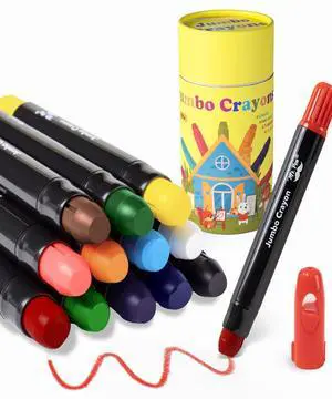 Mr. Pen- Jumbo Twistable Crayons, 12 Pack, Multicolor Mr. Pen- Jumbo Twistable Crayons, 12 Pack, Multicolor