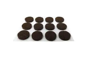 Shepherd Hardware 9958 1/2-Inch Self-Adhesive Felt Furniture Pads, 24-Pack, Brown Shepherd Hardware 9958 1/2-Inch Self-Adhesive Felt Furniture Pads, 24-Pack, Brown