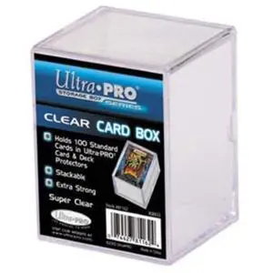 Ultra PRO 81147 2-Piece 150 Count Clear Card Storage Box Ultra PRO 81147 2-Piece 150 Count Clear Card Storage Box