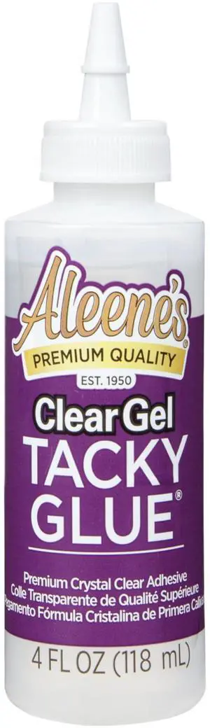 Aleene's Clear Gel Tacky Glue, Dries Clear, 4fl oz Aleene's Clear Gel Tacky Glue, Dries Clear, 4fl oz