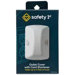 Safety 1st Outlet Cover with Cord Shortener for Baby Proofing Safety 1st Outlet Cover with Cord Shortener for Baby Proofing