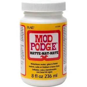 Mod Podge Matte Sealer, Glue & Finish, 8oz, 1-Pack, for Wood, Paper, Fabric, Quick Dry, Easy Clean, Non-Toxic Mod Podge Matte Sealer, Glue & Finish, 8oz, 1-Pack, for Wood, Paper, Fabric, Quick Dry, Easy Clean, Non-Toxic