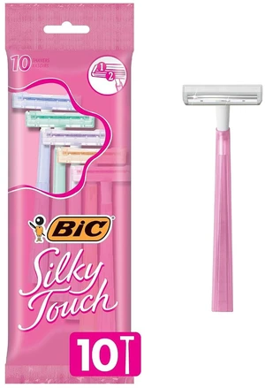 BIC Silky Touch Women's Disposable Razors, 2 Blades, Pretty Pastel Handles, 10 Count BIC Silky Touch Women's Disposable Razors, 2 Blades, Pretty Pastel Handles, 10 Count