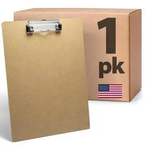 Officemate Recycled Wood Clipboard 9 x 12.5 Inches, Low-Profile Rust-Resistant Clip, Hardboard Writing Surface with Retractable Hang Tab, Brown Officemate Recycled Wood Clipboard 9 x 12.5 Inches, Low-Profile Rust-Resistant Clip, Hardboard Writing Surface with Retractable Hang Tab, Brown
