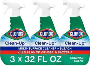 Clorox Clean-Up Multi-Surface Cleaner with Bleach, 32 fl oz, Pack of 3 Clorox Clean-Up Multi-Surface Cleaner with Bleach, 32 fl oz, Pack of 3